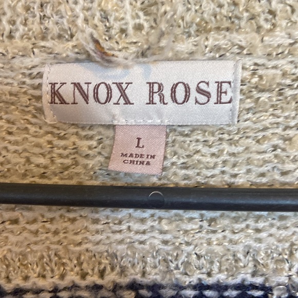 Striped Tan Knox Rose Cardigan - Picture 2 of 3